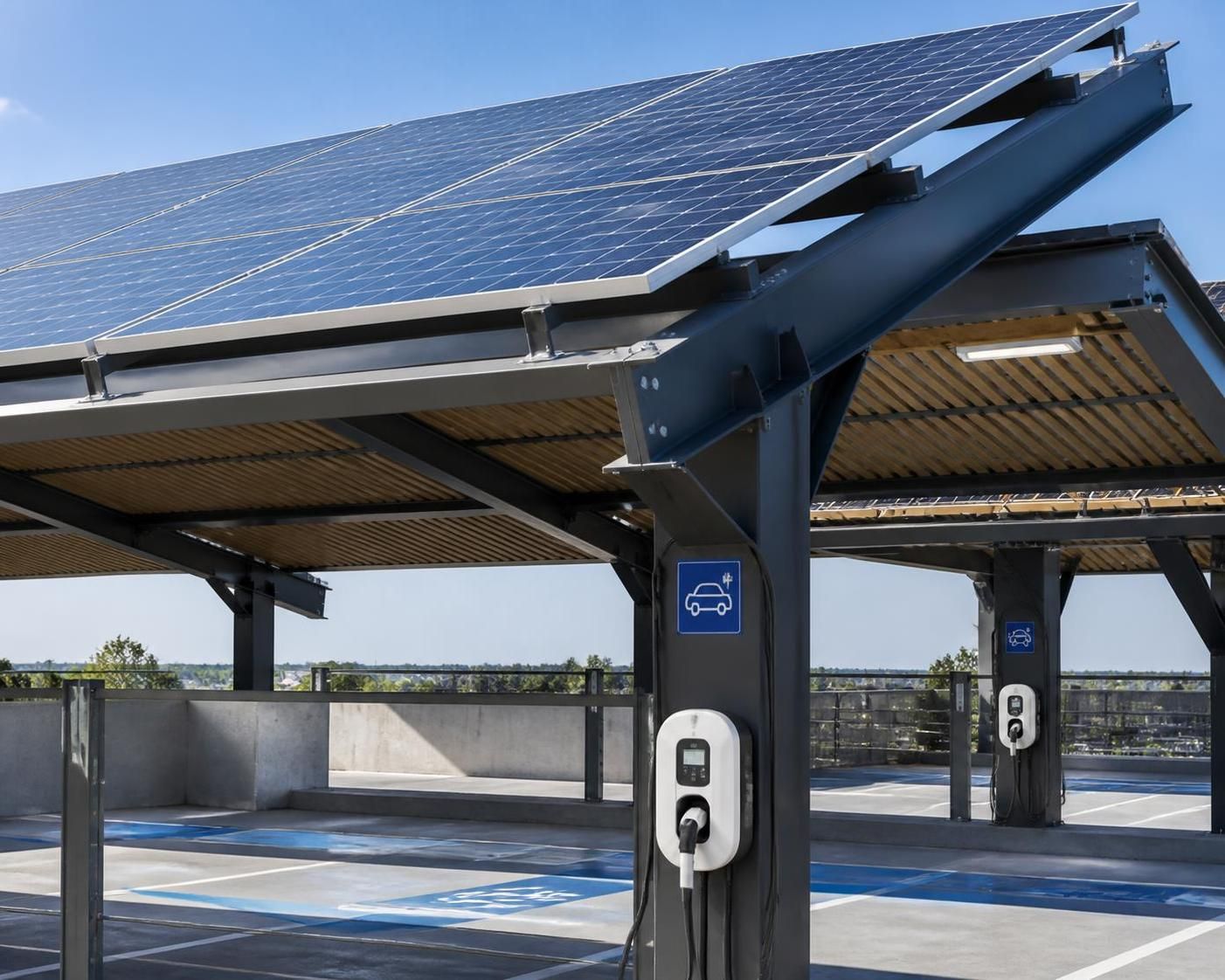 découvrez l'installation d'ombrières photovoltaïques sur la terrasse du parking brauhauban à tarbes, une solution innovante qui exploite l'énergie solaire pour un avenir durable et écologique au service de la ville.