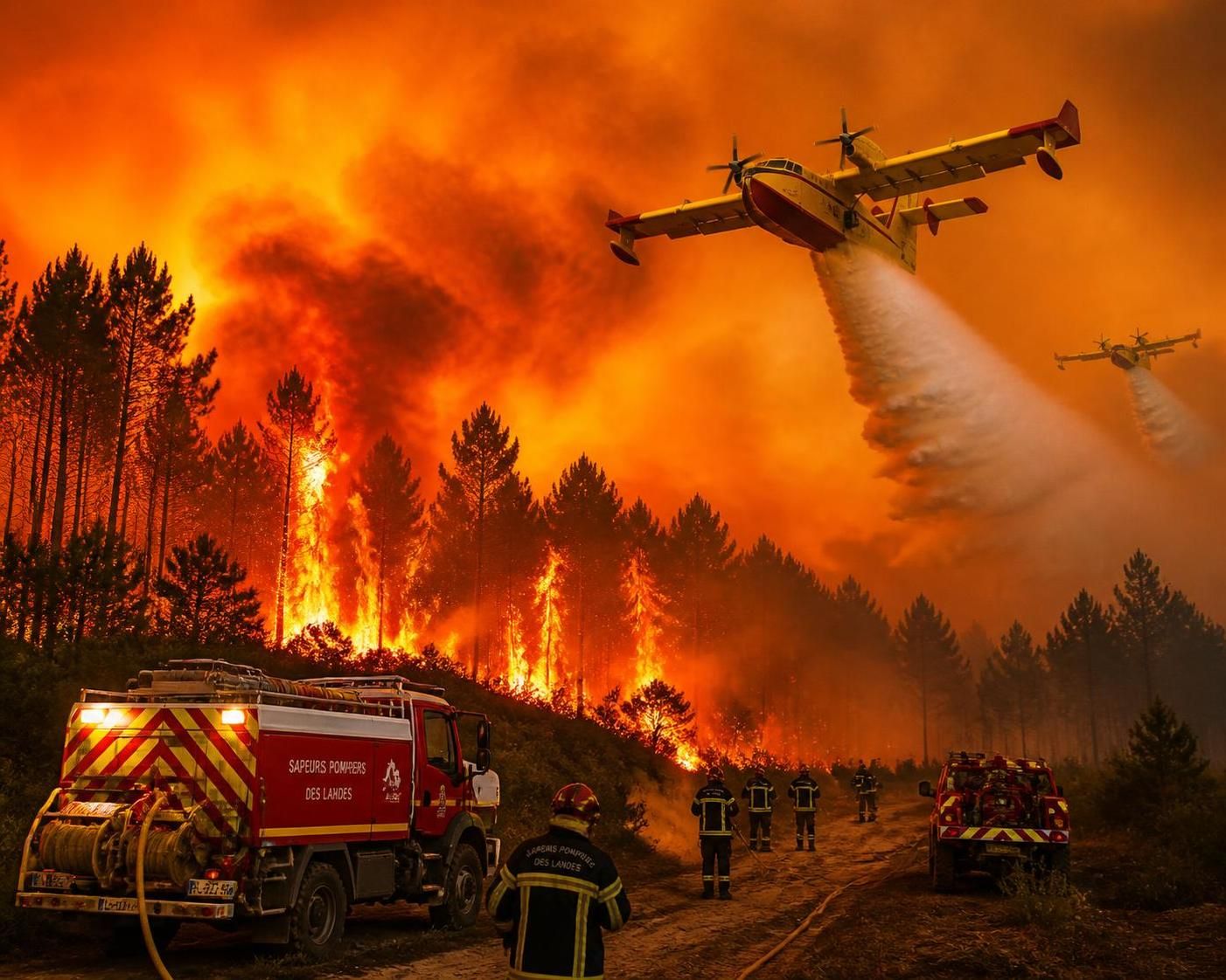 landes : 150 pompiers mobilisés, trafic ferroviaire interrompu. découvrez toutes les informations essentielles sur cet événement majeur.
