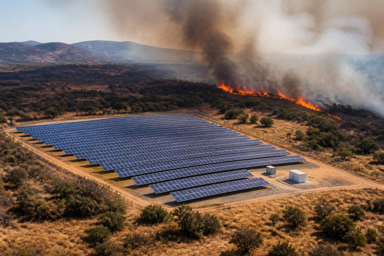 découvrez les enjeux et conséquences d'un feu de végétation survenu au cœur d'un champ de panneaux solaires, impactant l'environnement et la production d'énergie renouvelable.