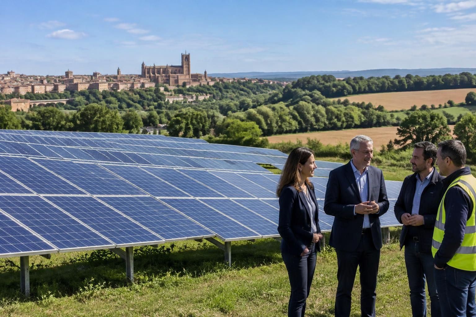 à albi, une centrale solaire pilote vient d’être inaugurée. deux autres projets sont à l’étude pour développer la production d’énergie solaire locale.