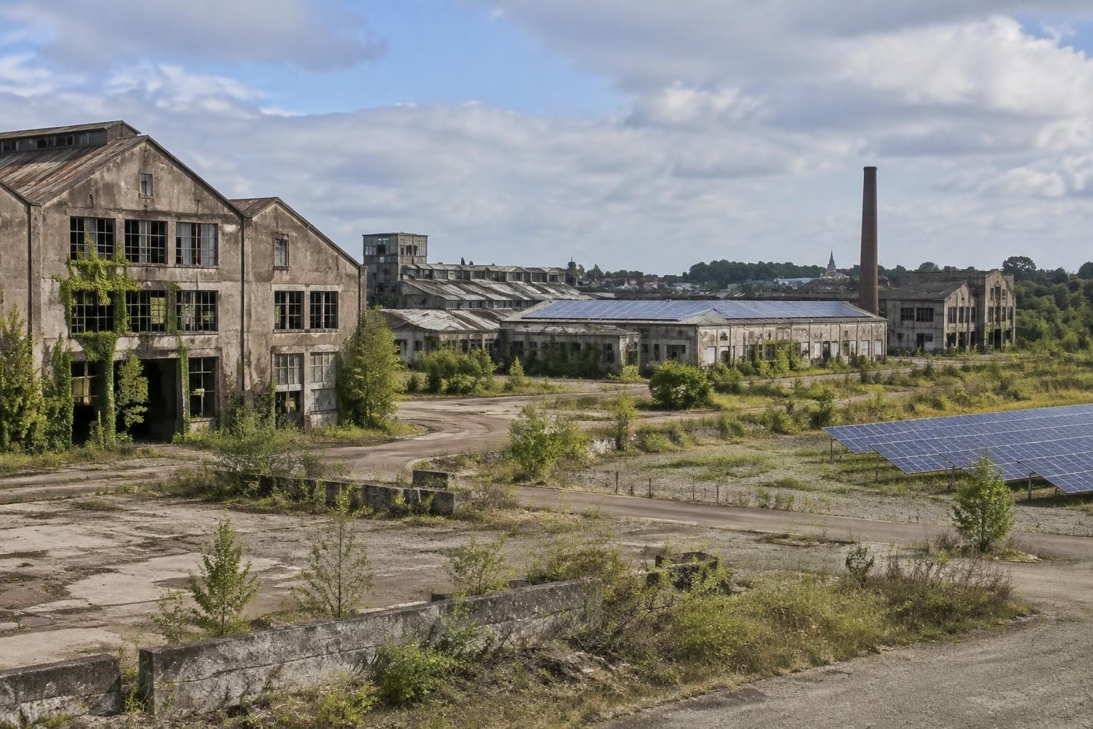 à bressuire, l’ancienne friche industrielle heuliez pourrait être reconvertie en centrale solaire, donnant une nouvelle vie à ce site.