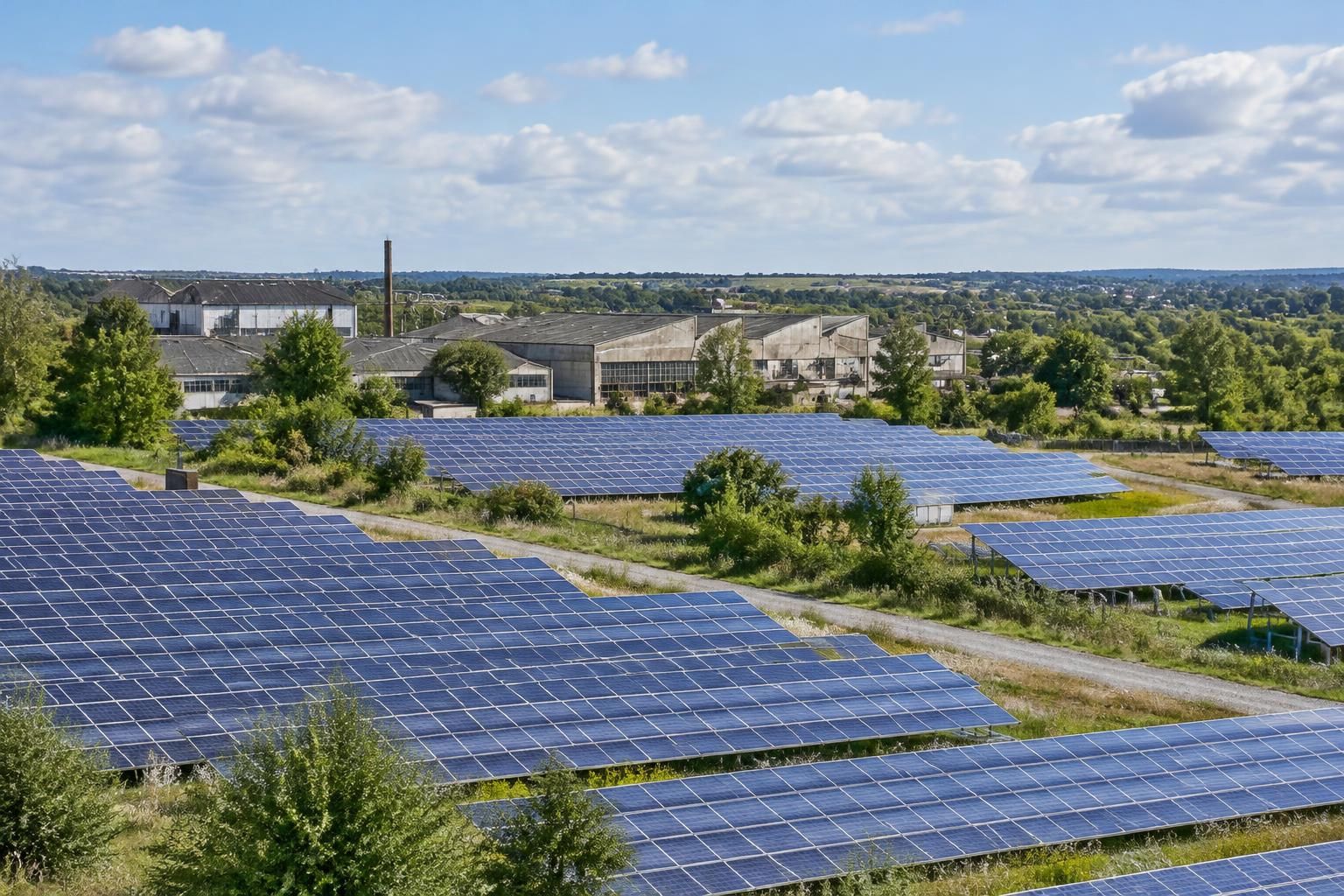 à bressuire, l’ancienne friche industrielle heuliez pourrait être reconvertie en centrale solaire, un projet de transition énergétique.