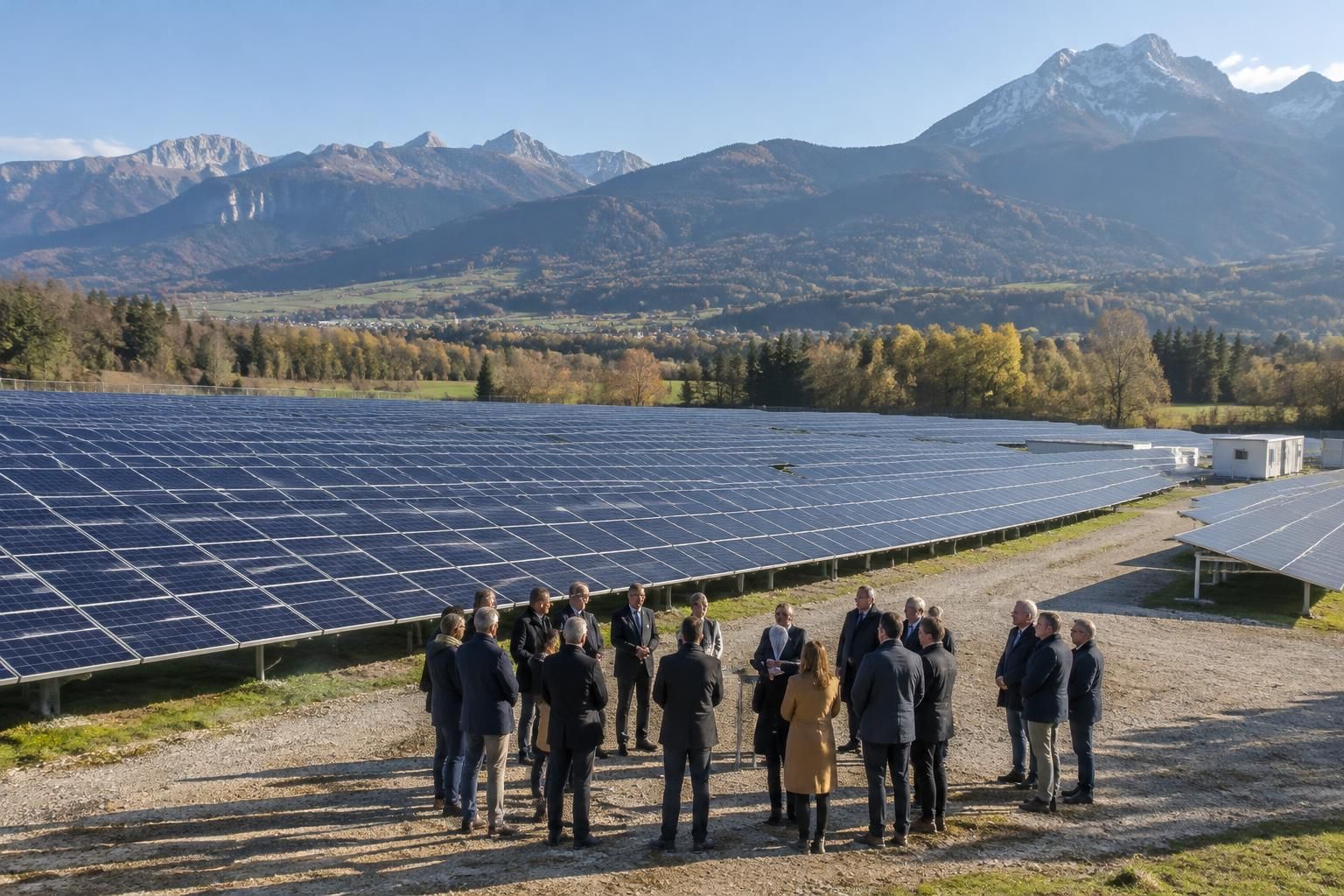 à sainte-hélène-du-lac, découvrez l’inauguration de la plus vaste centrale solaire au sol des pays de savoie.