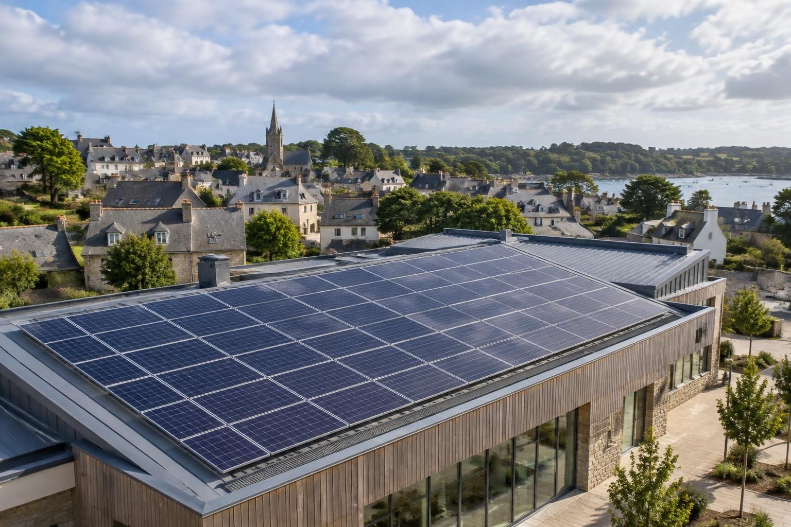 dans les côtes-d’armor, une commune mise sur 206 panneaux solaires pour produire sa propre énergie et réduire sa facture d’électricité de 40 %.