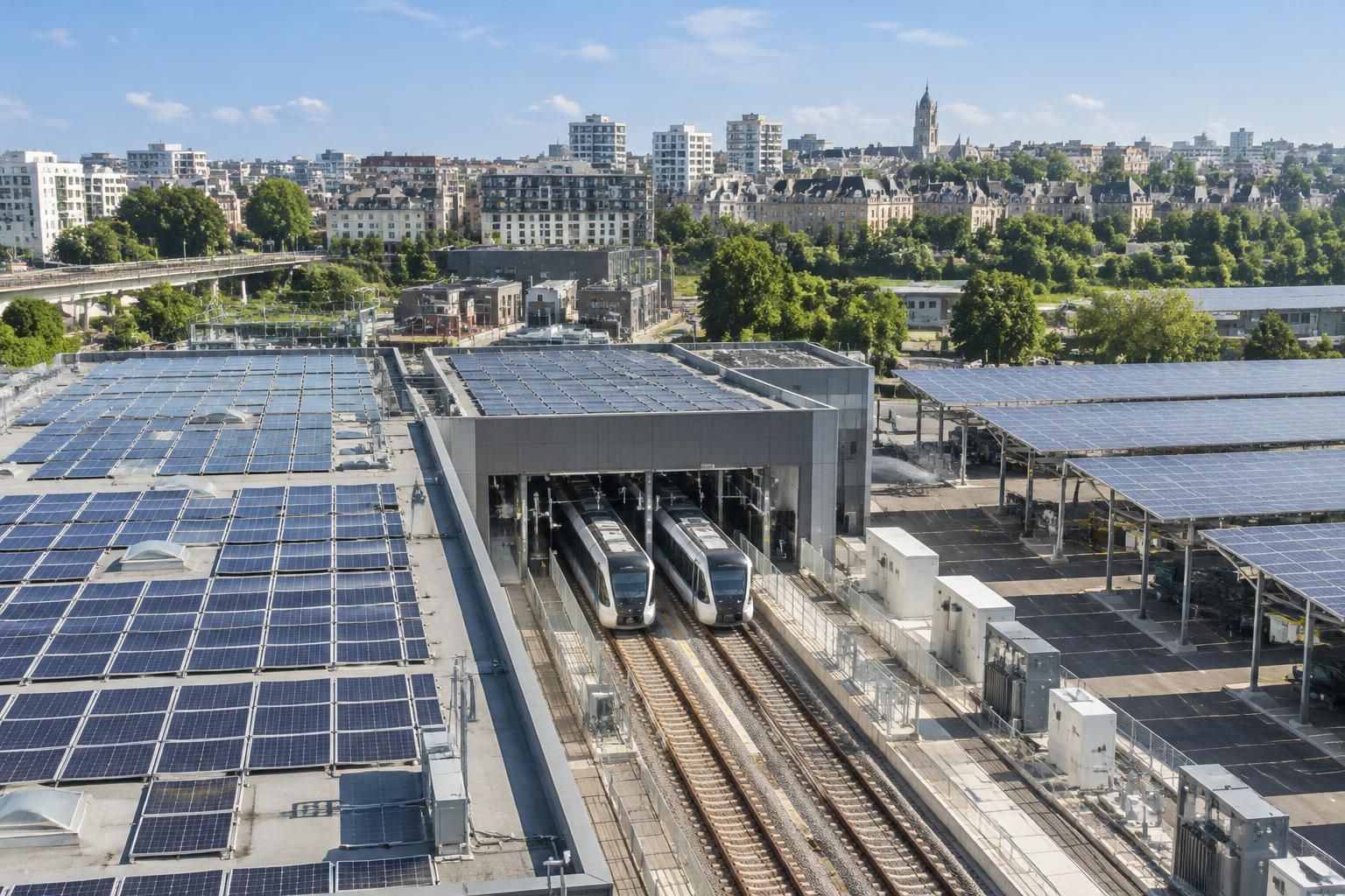 rennes métropole mise sur l’énergie solaire pour contribuer à l’alimentation de ses deux lignes de métro et accélérer sa transition énergétique.