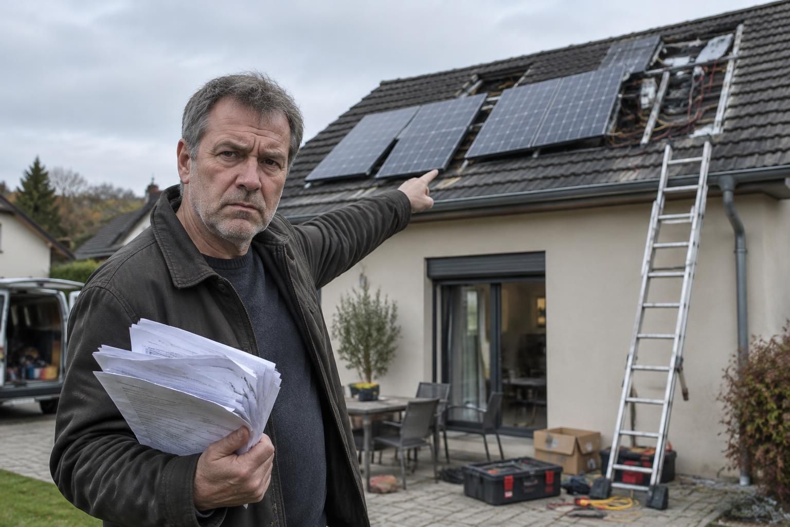 après une installation photovoltaïque qui tourne au fiasco, il perd 20 000 euros, raconte son expérience et met en garde les futurs clients.